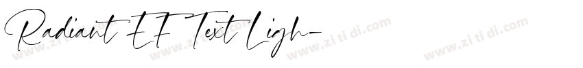 Radiant EF Text Ligh字体转换